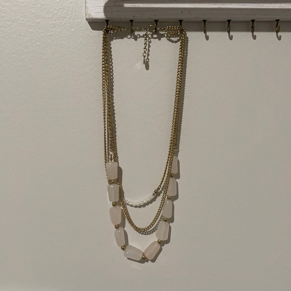 Pink statement necklace
